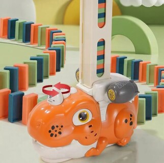 Foto 2 | Foto 2 | Automático Trenes Dominó 60 Pcs Modelo Naranja