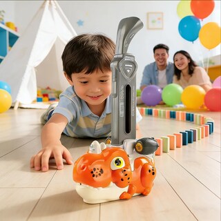 Foto 3 | Foto 3 | Automático Trenes Dominó 60 Pcs Modelo Naranja