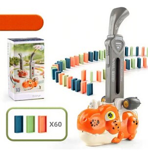 Foto 4 | Foto 4 | Automático Trenes Dominó 60 Pcs Modelo Naranja