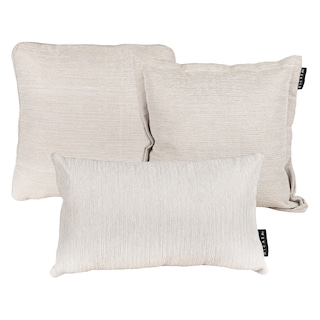 Foto 1 | Foto 1 | Set De 3 Cojines Dicasa Kappa Zita Delta Color Crema(1 Cuadrado + 1 Cuad Gde Y 1 Rect)