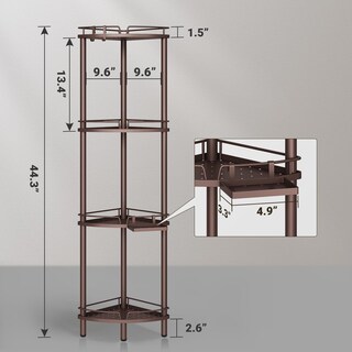 Foto 2 | Foto 2 | Soporte De Ducha De Esquina Shelf Elyken 4 Niveles Metal Inoxidable - Venta Internacional.