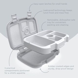 Foto 5 | Foto 5 | Fiambrera Bentgo Kids Con Diseño De Purpurina Con 5 Compartimentos Color Plateado - Venta Internacional.