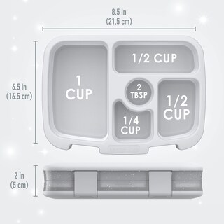 Foto 7 | Foto 7 | Fiambrera Bentgo Kids Con Diseño De Purpurina Con 5 Compartimentos Color Plateado - Venta Internacional.