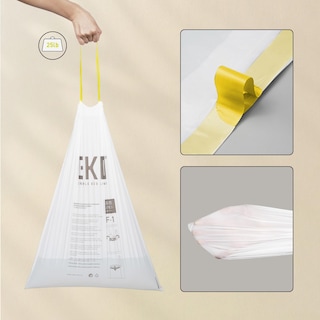 Foto 2 | Foto 2 | Bolsas De Basura Eko Rollo De Fácil Dispensación 60 Unidades 8 Galones Transparente - Venta Internacional.