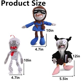 Foto 3 | Foto 3 | Peluche Jhesao Plants And Zombies Mummy Zombie Pvz 30 Cm - Venta Internacional.