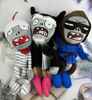 Foto 5 | Foto 5 | Peluche Jhesao Plants And Zombies Mummy Zombie Pvz 30 Cm - Venta Internacional.