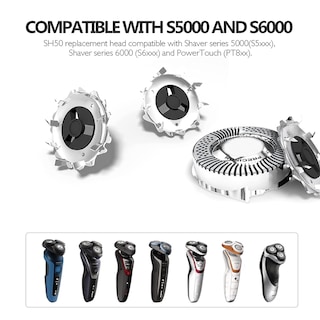 Foto 4 | Foto 4 | Cabezales De Repuesto Para Philips Norelco Series 5000 Sh50/52 - Venta Internacional.