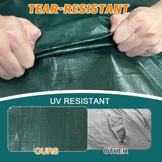 Foto 4 | Foto 4 | Lona Cscri De 10 X 12 Pies 16 Mm Resistente Al Agua Verde Y Marrón - Venta Internacional.