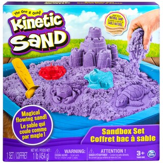 Foto 1 | Foto 1 | Sandbox Playset Kinetic Sand Con 0 45 Kg Color Morado Y 3 Moldes - Venta Internacional.
