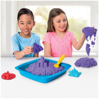 Foto 2 | Foto 2 | Sandbox Playset Kinetic Sand Con 0 45 Kg Color Morado Y 3 Moldes - Venta Internacional.