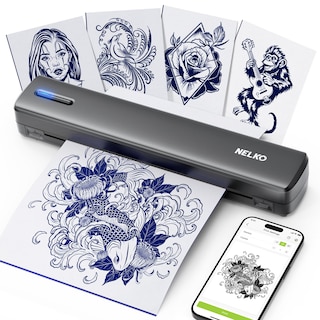 Foto 1 | Foto 1 | Impresora De Plantillas De Tatuajes Nelko D810 Inalámbrica Térmica Con Papel - Venta Internacional.