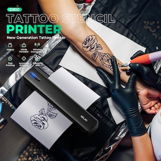 Foto 2 | Foto 2 | Impresora De Plantillas De Tatuajes Nelko D810 Inalámbrica Térmica Con Papel - Venta Internacional.