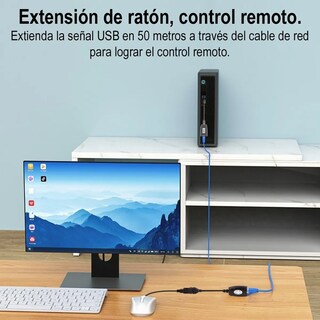 Foto 4 | Foto 4 | Extensor Usb Lab.g 50m Por Cable Utp Negro