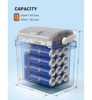 Foto 3 | Foto 3 | Hielera Lab.g Enfriador Eléctrico De 24 Litros 12 V Cc Gris