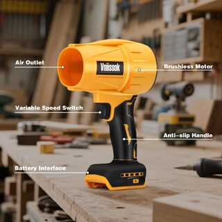 Foto 6 | Foto 6 | Soplador De Hojas Eléctrico Inalámbrico Vniissok Para Batería Dewalt De 20 V - Venta Internacional.