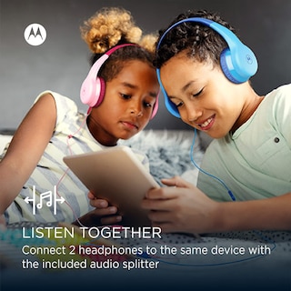 Foto 4 | Foto 4 | Auriculares Inalámbricos Para Niños Pequeños Motorola Sound Jr300 Con Micrófono Azul - Venta Internacional.