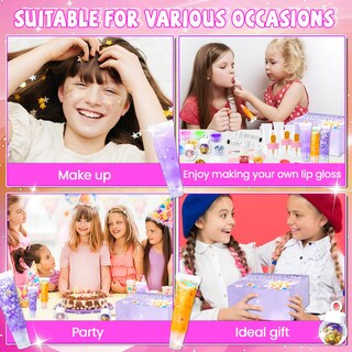 Foto 5 | Foto 5 | Kit Para Hacer Brillos De Labios Whiztoys Diy 74 Unidades Morado Para Niños - Venta Internacional.