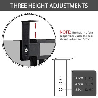 Foto 3 | Foto 3 | Soporte Para Cpu Feyrun Para Colocar Debajo Del Escritorio Antiarañazos Negro - Venta Internacional.