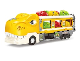 Juguete Dinosaurio Transformer 7 En 1 Para Niños Color Amarillo