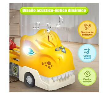 Foto 3 | Foto 3 | Juguete Dinosaurio Transformer 7 En 1 Para Niños Color Amarillo
