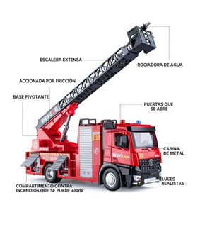 Foto 4 | Foto 4 | Coche De Bomberos Con Luz Y Sonido Color Rojo