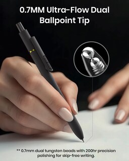 Foto 3 | Foto 3 | Paquete De 8 Bolígrafos De Gel Hiacry 0.7mm Tinta Negra Escritura Suave - Venta Internacional.