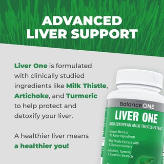 Foto 5 | Foto 5 | Supplement Balance One Liver Support Milk Thistle Durante 1 Mes - Venta Internacional.