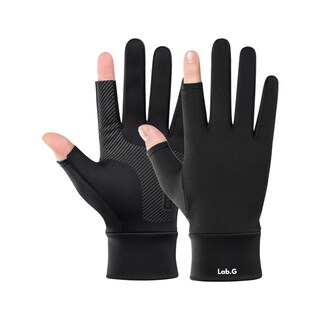 Foto 1 | Foto 1 | Guantes Lab.g De Medio Dedo Resistentes Al Sol Y Antideslizantes Negro