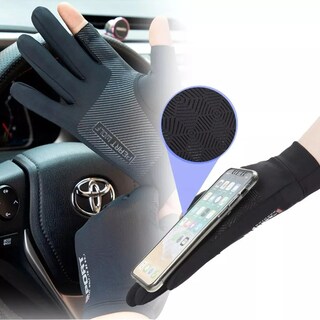 Foto 2 | Foto 2 | Guantes Lab.g De Medio Dedo Resistentes Al Sol Y Antideslizantes Negro