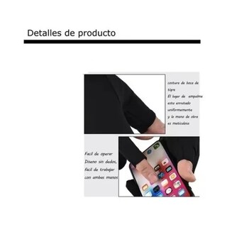 Foto 4 | Foto 4 | Guantes Lab.g De Medio Dedo Resistentes Al Sol Y Antideslizantes Negro