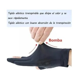 Foto 5 | Foto 5 | Guantes Lab.g De Medio Dedo Resistentes Al Sol Y Antideslizantes Negro
