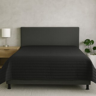 Foto 3 | Foto 3 | Colcha Trinity Color Negro Matrimonial + Sábanas Trinity + 2 Almohadas Trinity