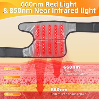 Foto 3 | Foto 3 | Faja Para Rodilla Gvmsor 660nm Y 850nm Infrarrojo Sin Cable - Venta Internacional.