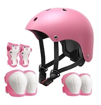 Casco Para Niño Xtellar Con Protección Profesional Rodilleras 7pcs
