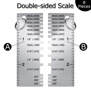 Foto 2 | Foto 2 | Medidor De Espesor De Chapa Metálica Weewooday De Acero Inoxidable X8 - Venta Internacional.