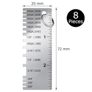 Foto 3 | Foto 3 | Medidor De Espesor De Chapa Metálica Weewooday De Acero Inoxidable X8 - Venta Internacional.