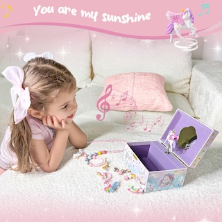Foto 6 | Foto 6 | Caja De Joyas Procase Unicornio Con Muñeca Giratoria De Unicornio Para Niña - Venta Internacional.