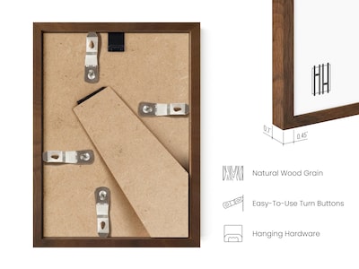 Foto 3 | Foto 3 | Marco De Fotos Haus And Hues 5x7 Marco De Nogal - Venta Internacional.