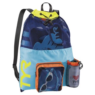 Foto 1 | Foto 1 | Mochila Tyr Big Mesh Mummy Para Nadar En Mojado Gimnasio Azul/amarillo - Venta Internacional.