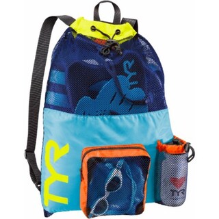 Foto 3 | Foto 3 | Mochila Tyr Big Mesh Mummy Para Nadar En Mojado Gimnasio Azul/amarillo - Venta Internacional.