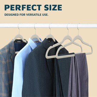 Foto 3 | Foto 3 | Perchas Lifemaster De Terciopelo Con Gancho Giratorio 360° Paquete De 5 Color Marfil - Venta Internacional.