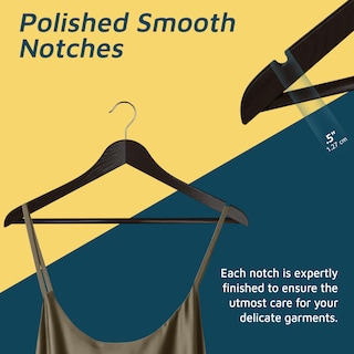 Foto 4 | Foto 4 | Perchas De Madera Lifemaster Con Gancho Giratorio 360° Paquete De 5 - Venta Internacional.