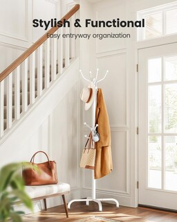 Foto 2 | Foto 2 | Perchero Pipishell Con 14 Ganchos Independiente De Metal Blanco - Venta Internacional.