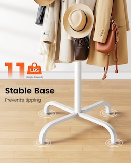 Foto 5 | Foto 5 | Perchero Pipishell Con 14 Ganchos Independiente De Metal Blanco - Venta Internacional.