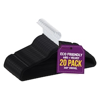 Set De Perchas Para Ropa Lifemaster Velvet Antideslizante 20 Piezas - Venta Internacional.