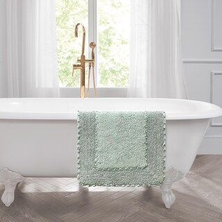 Foto 5 | Foto 5 | Tapete De Baño Laura Ashley Con Borde De Volantes 100% Algodón Verde 50x85 Cm - Venta Internacional.