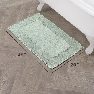 Foto 7 | Foto 7 | Tapete De Baño Laura Ashley Con Borde De Volantes 100% Algodón Verde 50x85 Cm - Venta Internacional.