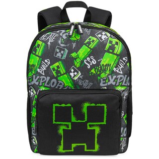 Foto 1 | Foto 1 | Mochila Minecraft Creeper Para Niños Negra - Venta Internacional.