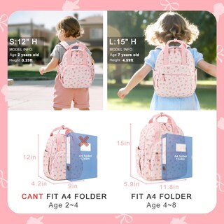 Foto 6 | Foto 6 | Mochila Para Niños Pequeños Bluboon Para Niñas Y Niños De 2 A 4 Años 30 Cm - Venta Internacional.