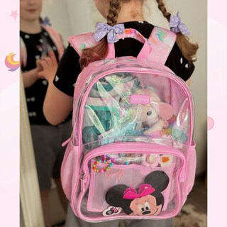 Foto 4 | Foto 4 | Mochila Transparente Mommore Para Niños De Escuela 15 Pulgadas - Venta Internacional.